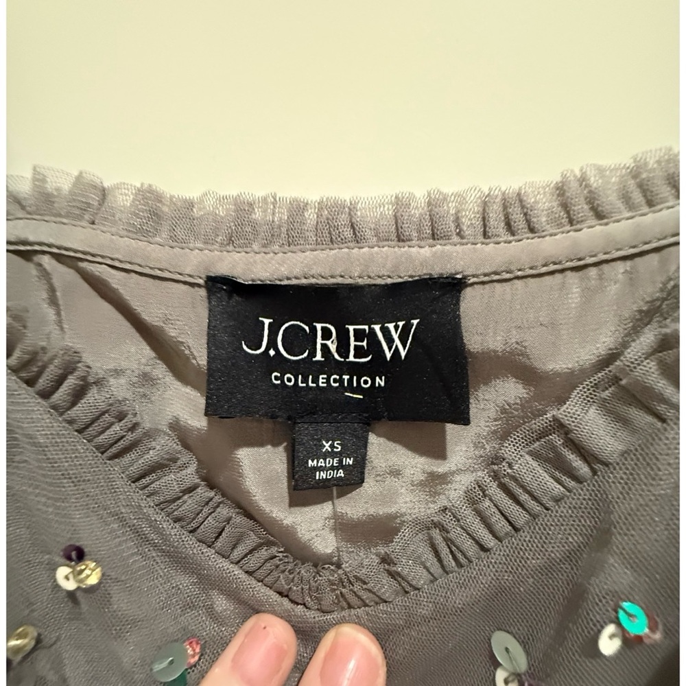 J. Crew Collection Ruffle-trim Camisole with Embellishments - Picture 7 of 9